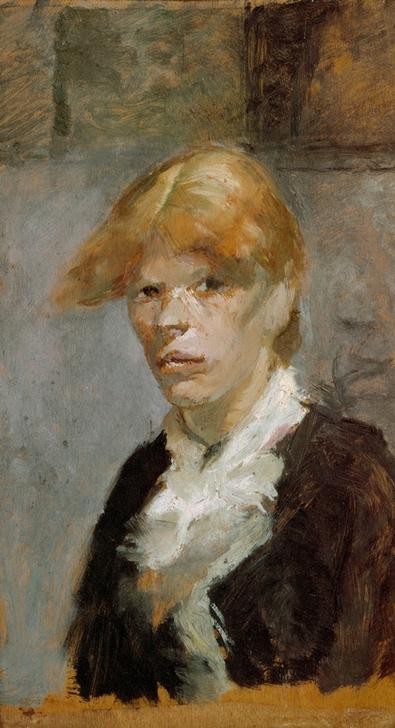 Henri de Toulouse-Lautrec, Carmen la Rousse (Frau,Kunst,Mensch,Impressionismus,Portrait,Französische Kunst,Rote Haare,Brustbild)