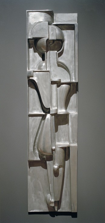 Oskar Schlemmer, Bauplastik R (Bauhaus,Bauplastik,Deutsche Kunst,Kunst,Mensch,Metall,Aluminium,Abstraktion)
