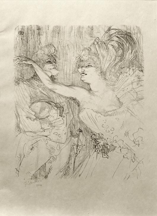 Henri de Toulouse-Lautrec, Guy et Mealy, dans Paris qui marche (Jugendstil,Kabarett Und Variete,Kabarett,Kunst,Nachtleben,Theater,Variete (Entertainment),Revue (Musiktheater),Französische Kunst,Belle Epoque,Fin De Siecle,Jahrhundertwende)
