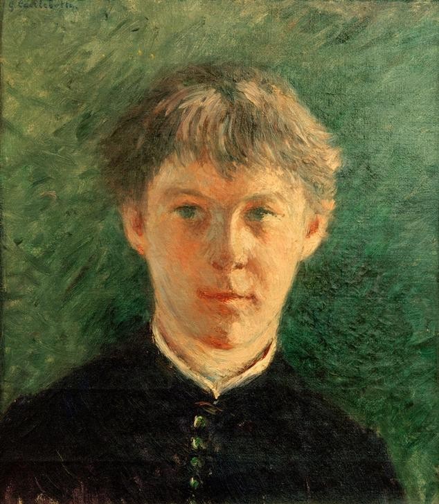 Gustave Caillebotte, Portrait d’un collégien (Kind,Kunst,Mensch,Impressionismus,Portrait,Schüler,Französische Kunst,Knabe,Brustbild,Jugendlicher,Junger Mann)