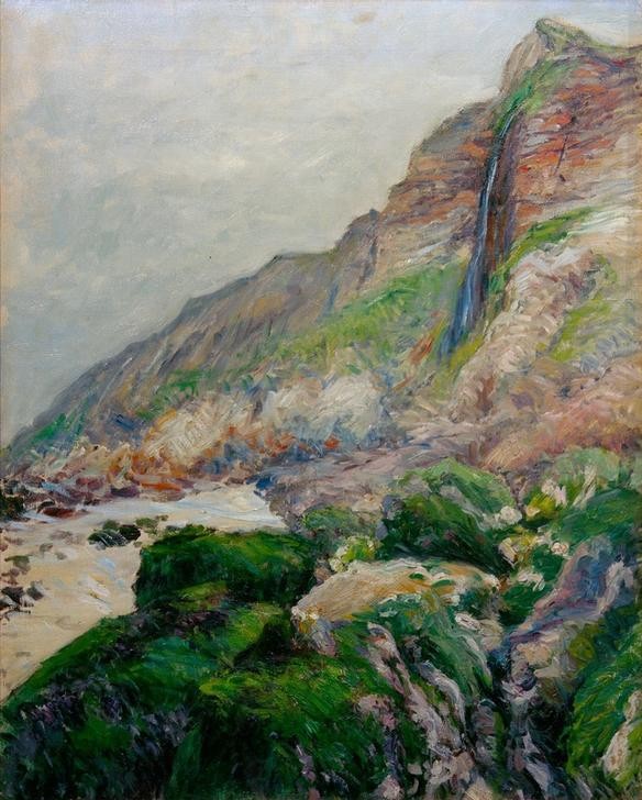 Gustave Caillebotte, Falaise en Normandie (Küste,Kunst,Landschaft,Meer,Impressionismus,Felsen,Französische Kunst,Steilküste)