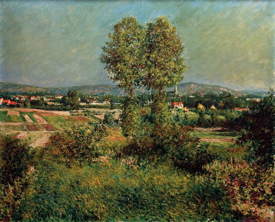 Gustave Caillebotte, Paysage à Argenteuil (Kunst,Landschaft,Impressionismus,Französische Kunst)