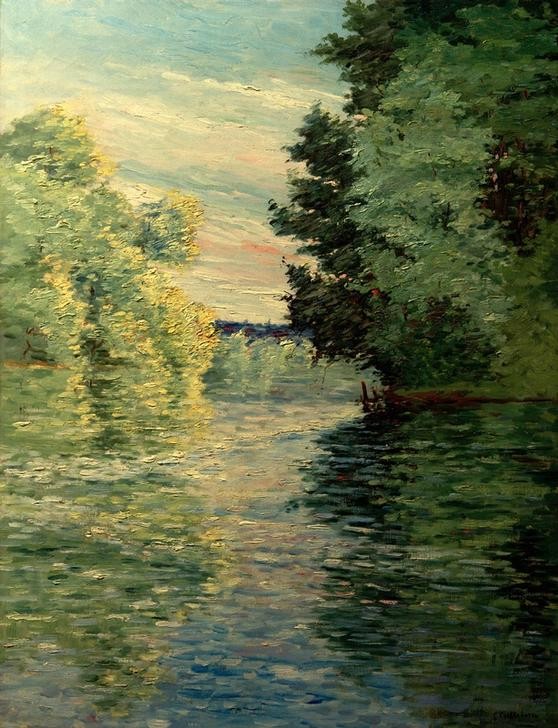 Gustave Caillebotte, Le petit bras de la Seine près d’Argenteuil (Kunst,Landschaft,Impressionismus,Fluss,Französische Kunst,Seitenarm)