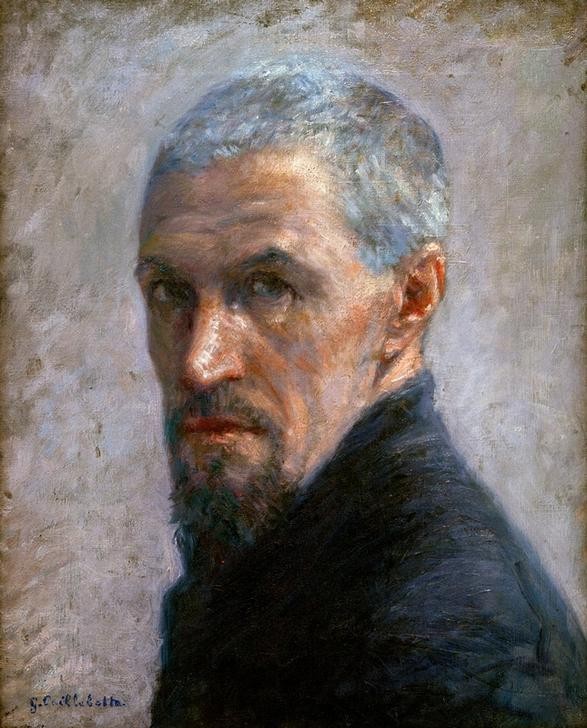 Gustave Caillebotte, Portrait de l’artiste (Künstler,Kunst,Maler (Künstler),Mann,Impressionismus,Bart,Selbstbildnis,Portrait,Französische Kunst,Brustbild,Person)