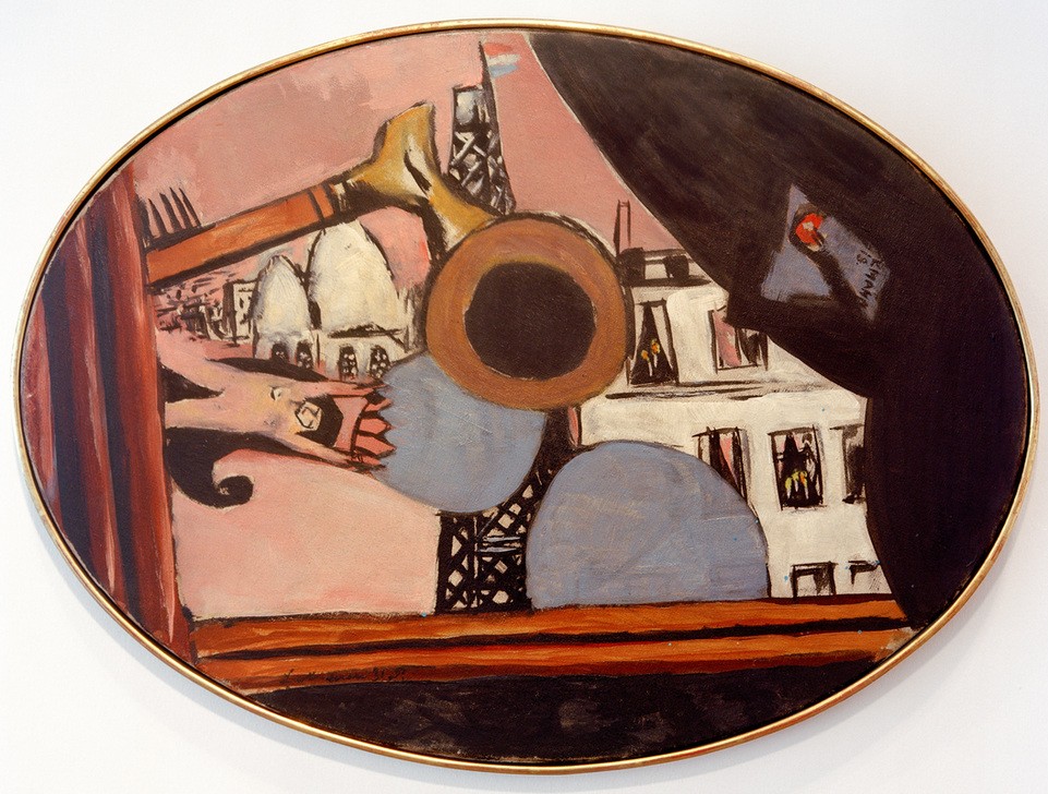 Max Beckmann, Rue de Paris Colette, Eiffelturm (Kunst,Orte und Reise)