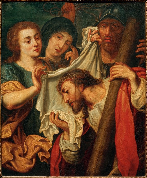 Peter Paul Rubens, Kreuztragung (Christentum,Flämische Kunst,Kunst,Religion,Barock,Neues Testament,Bibel,Kreuztragung,Niederländische Kunst,Schweisstuch Der Veronika,Passion Christi,Schweisstuch)