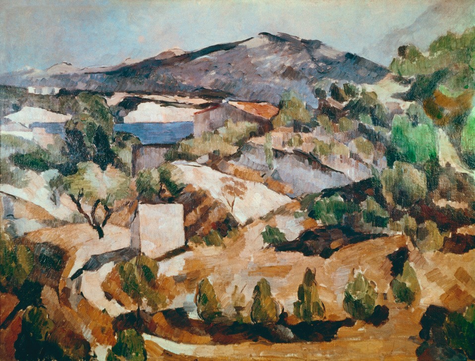 Paul Cézanne, Der François-Zola-Staudamm (Kunst,Landschaft,Staudamm,Impressionismus,Französische Kunst,Stausee)