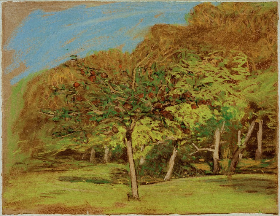 Claude Monet, Obstbäume (Jahreszeiten,Kunst,Landschaft,Sommer,Impressionismus,Baum,Französische Kunst,Apfelbaum,Baumgruppe,Obstbaum)