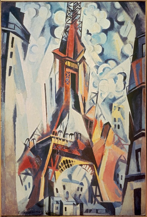 Robert Delaunay, Eiffelturm (Architektur,Kubismus,Architekturdarstellung,Französische Kunst,Wahrzeichen)