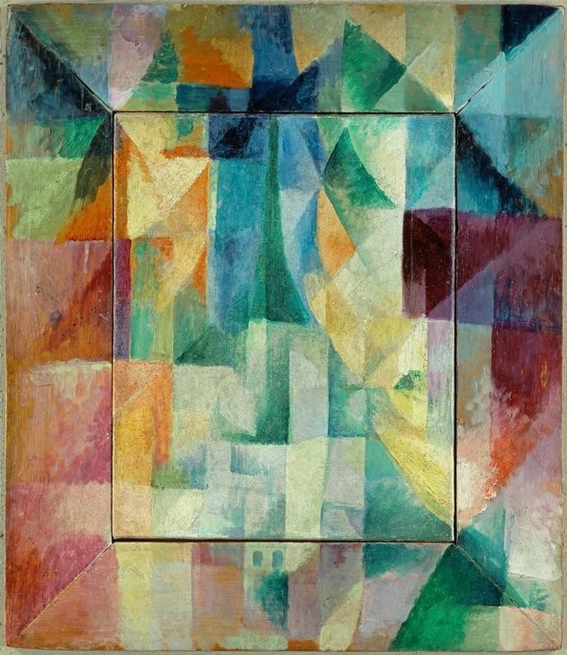 Robert Delaunay, Les Fenêtres simultanées sur la ville (1ère partie, 2e moti (Fenster,Kubismus,Simultanbild,Französische Kunst,Orphismus)