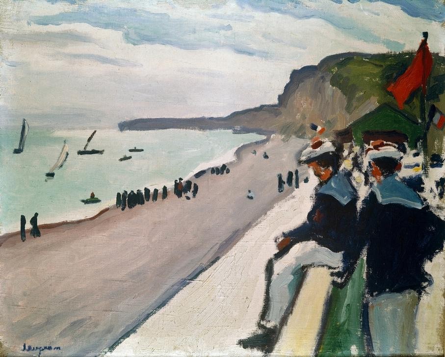 Albert Marquet, Am Strand von Fecamp (Küste,Landschaft,Strand,Meer,Impressionismus,Französische Kunst)
