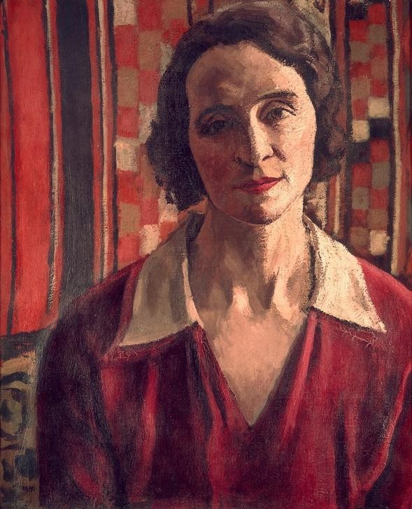 Albert Marquet, Portrait Madame Marquet (Frau,Ehefrau Von Berühmten,Portrait,Künstlerfrau,Französische Kunst,Lächeln)