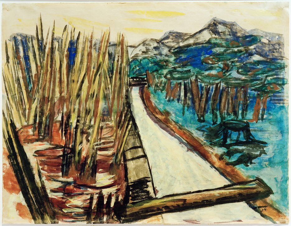 Max Beckmann, Abendlandschaft (Ohlstadt) (Kunst,Natur)