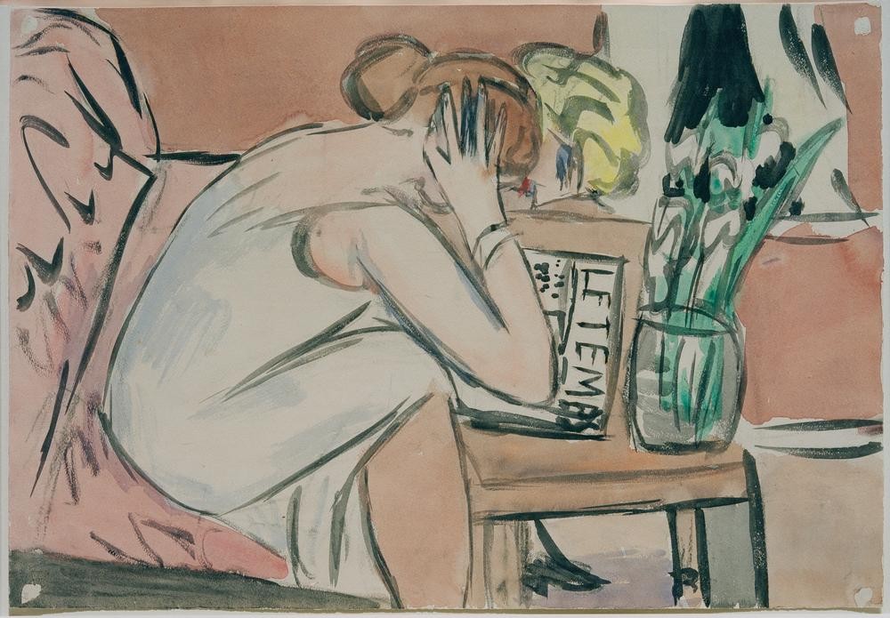 Max Beckmann, Zwei lesende Mädchen (Kunst,Kultur und Unterhaltung)
