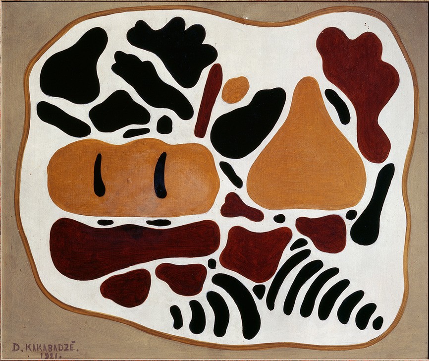 David Kakabadze, Tableau (Abstrakt, Abstrakte Kunst, amorphe Formen, Muster,  Nahrungsmittel, Klassische Moderne, Wunschgröße, Küche, Wohnzimmer, Treppenhaus)