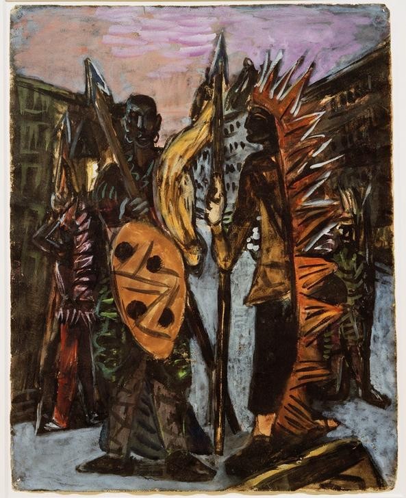 Max Beckmann, Boys Playing Indian (Kunst,Mensch und Gesellschaft)