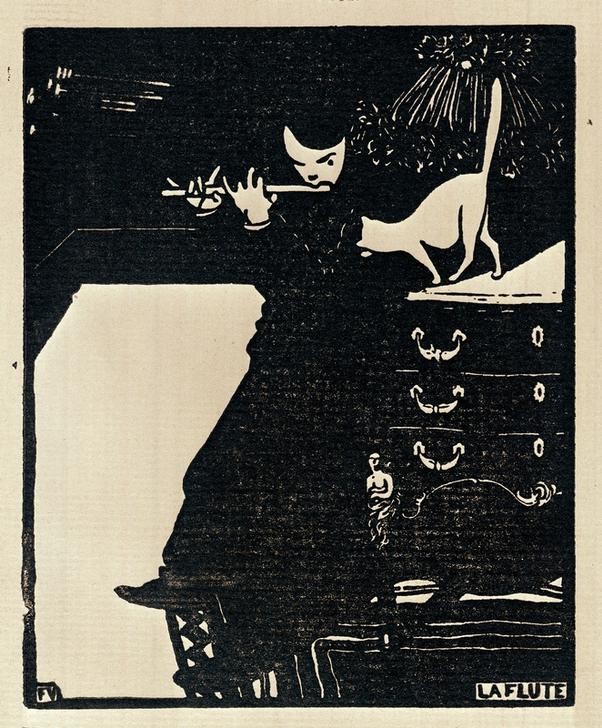 Felix Vallotton, La flute (Französische Kunst,Schweizerische Kunst)