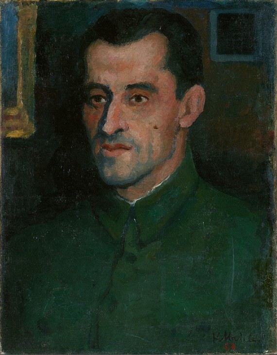 Kasimir Malewitsch, Portrait of Pavlov (Kunst,Mann,Museum,Portrait,Galerie,Innenansicht)