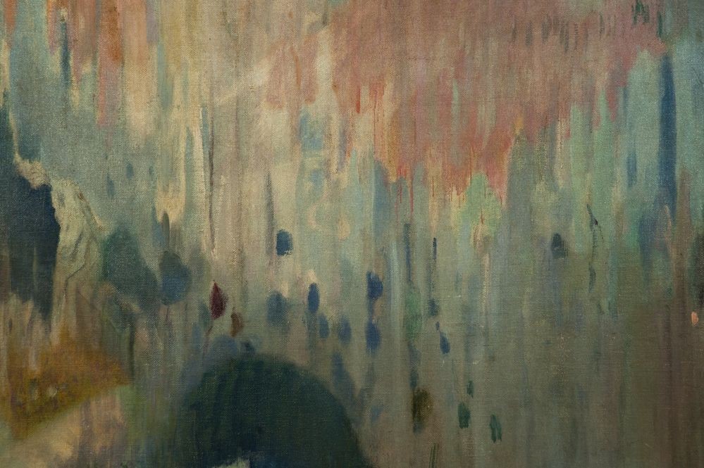Joaquim Mir, Coves de Mallorca (Höhlen, abstrahiert, Farbverläufe, Post-Modernisme, Malerei, Klassische Moderne, Wunschgröße, Wohnzimmer, Treppenhaus, bunt)