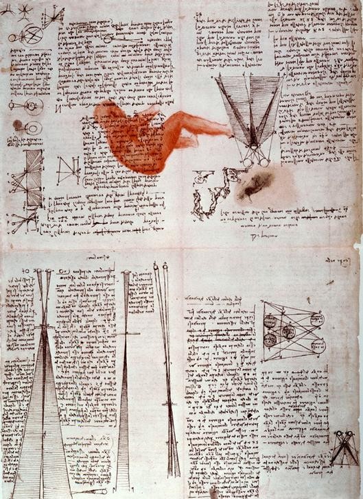 Leonardo da Vinci, Notizen zur Physiologie des Sehens... (Sehen, Augen,  Augenheilkunde, Medizin, Naturwissenschaft, Notizen, Handschrift, Klassiker, Zeichnung, Arztpraxis, Wunschgröße)