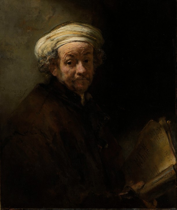 Paulus, Selbstbildnis als Apostel Paulus (Künstler,Kunst,Maler (Künstler),Rollenbild,Barock,Selbstbildnis,Turban,Apostel,Niederländische Kunst,Holländische Kunst,Portrait Historie,Halbfigur,Protestantismus,Folgen Der Reformation,Person)