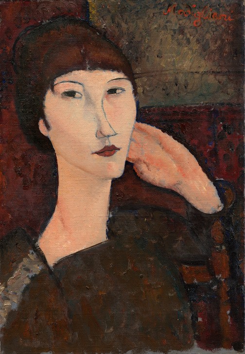 Amedeo Modigliani, Adrienne (Woman with Bangs)
