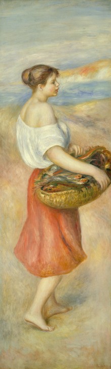 Pierre-Auguste Renoir, Girl with a Basket of Fish