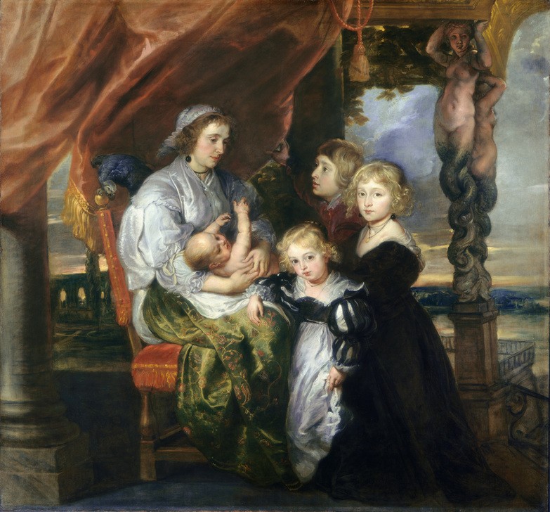 Peter Paul Rubens, Deborah Kip, Wife of Sir Balthasar Gerbier, and Her Children