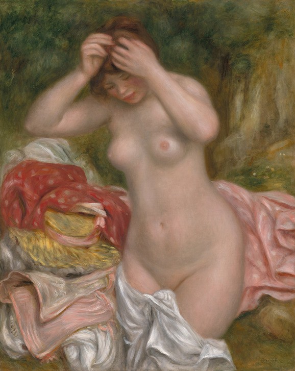 Pierre-Auguste Renoir, Bather Arranging Her Hair