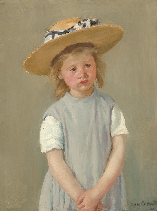 Mary Cassatt, Kind mit Strohhut (Kind,Strohhut)