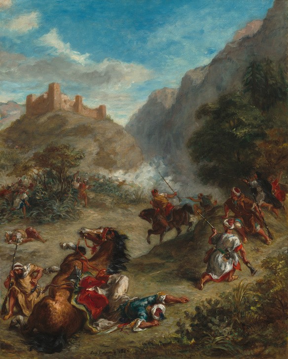 Eugene Delacroix, Arabs Skirmishing in the Mountains