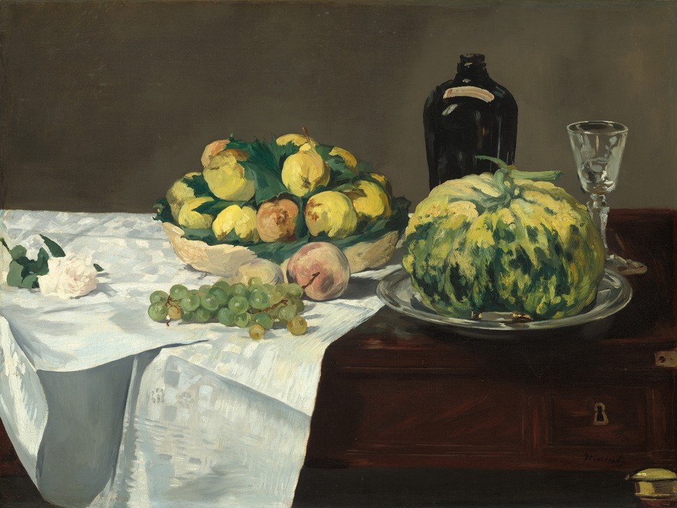 Edouard Manet, Still Life with Melon and Peaches