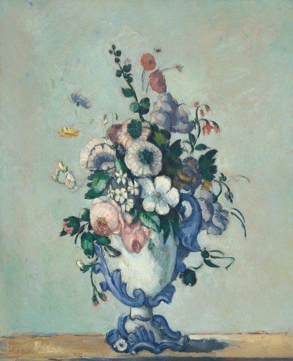 Paul Cézanne, Flowers in a Rococo Vase