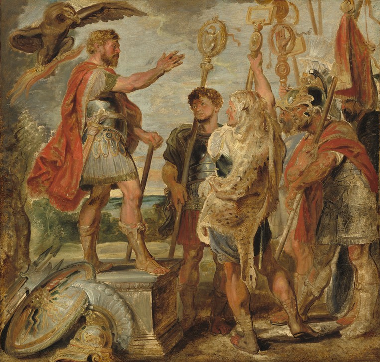 Peter Paul Rubens, Decius Mus Addressing the Legions (Barock,Historienmalerei)