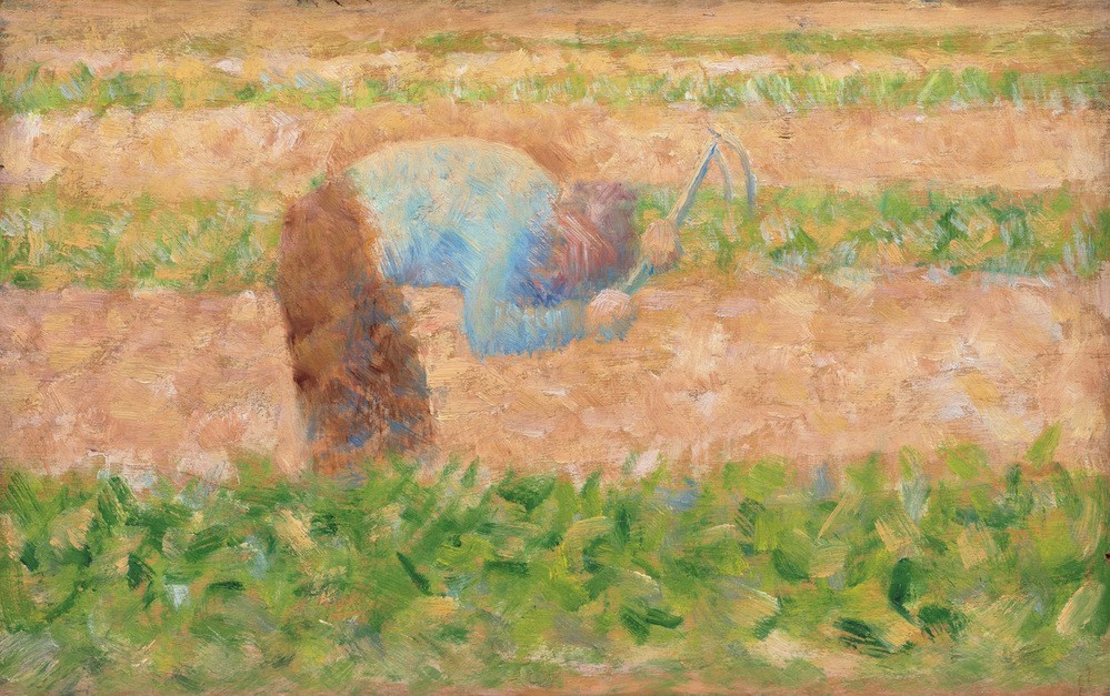 Georges Seurat, Mann mit einer Hacke (Mann,Hacke,Landwirtschaft)