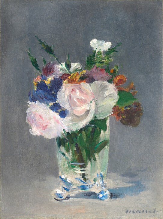 Edouard Manet, Flowers in a Crystal Vase
