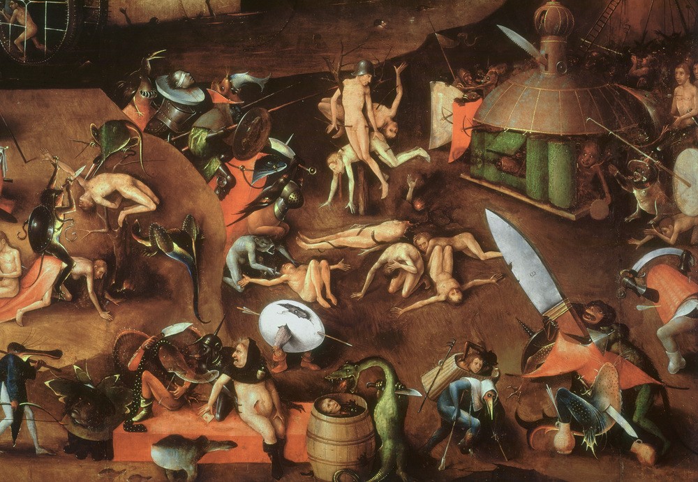 Hieronymus Bosch, Das Weltgericht (Christentum,Laster,Religion,Dämon,Neues Testament,Bibel,Jüngstes Gericht,Phantastische Kunst,Apokalypse,Niederländische Kunst)
