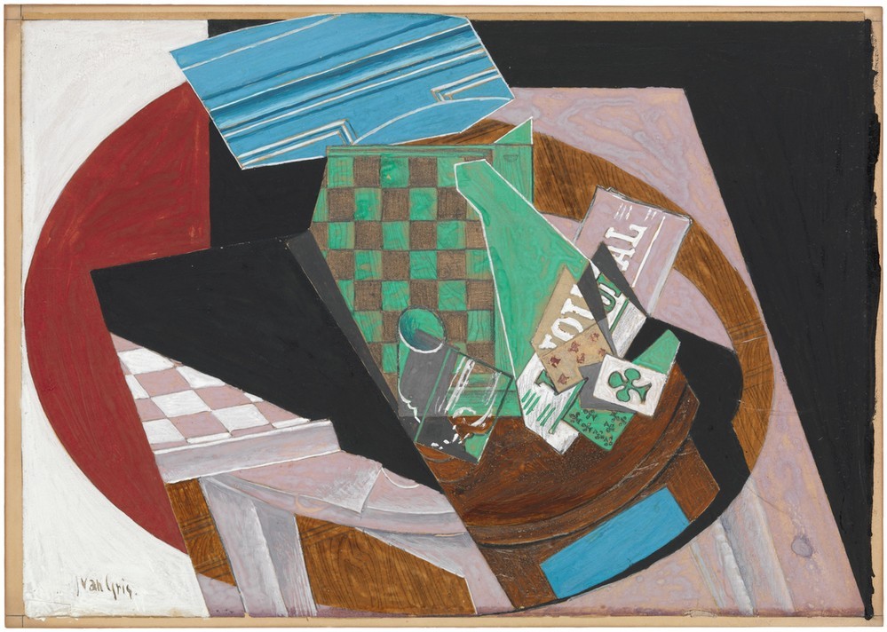 Juan Gris, Checkerboard and Playing Cards