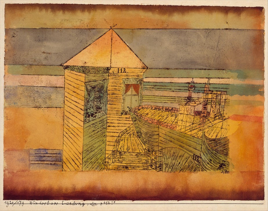Paul Klee, Wunderbare Landung oder “112!"""" (Landung (Schiffahrt),Schifffahrt)