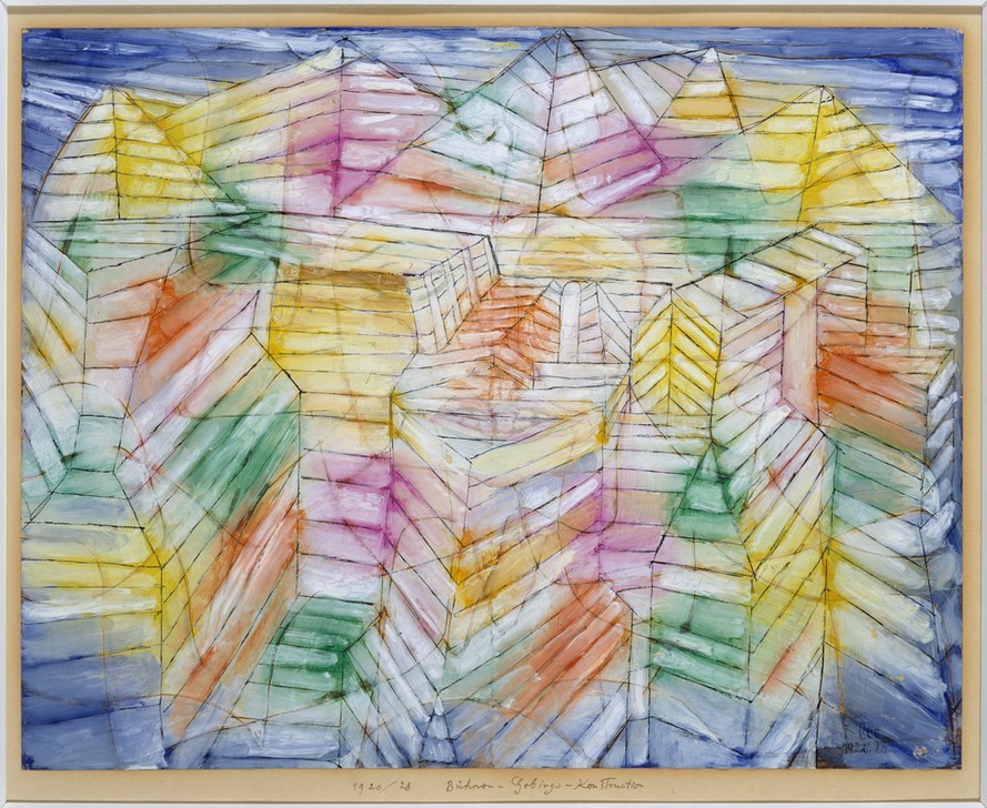 Paul Klee, Theater-Berg-Bau (Theater,Berg,Farben,Formen,Muster)