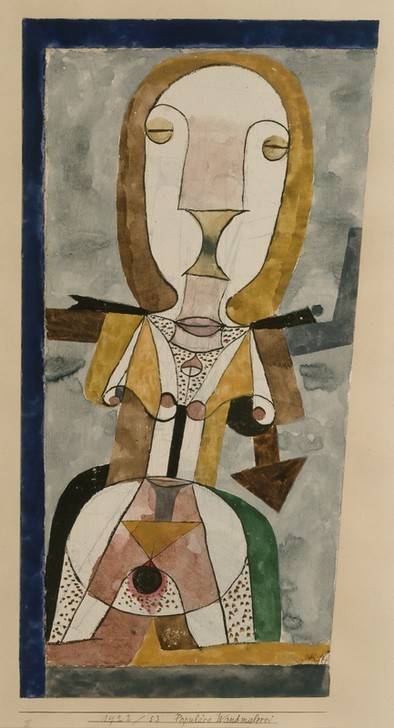 Paul Klee, Beliebte Wandmalerei (Surrealismus,Portrait)