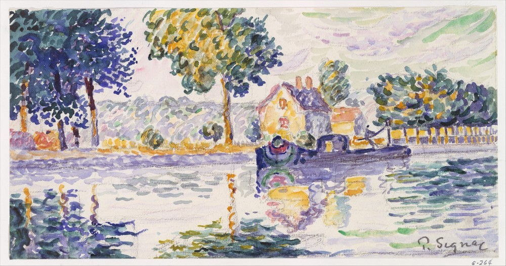 Paul Signac, View of the Seine, Samois