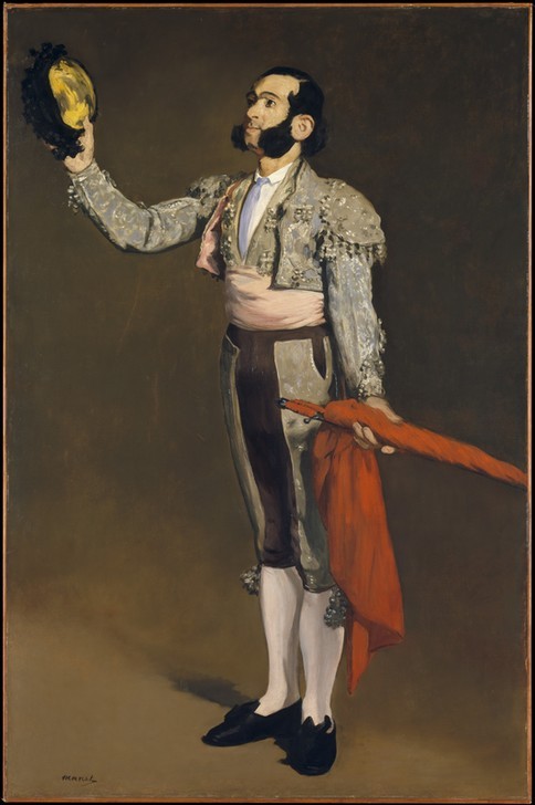 Edouard Manet, Ein Matador (Hut,Portrait,Matador,Rot,Tuch,Stierkämpfer)