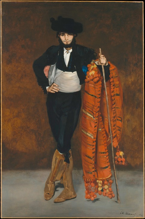 Edouard Manet, Junger Mann im Kostüm eines Majo (Mann,Hut,Kostüm (Verkleidung),Portrait,Stock,Stiefel,Majo)