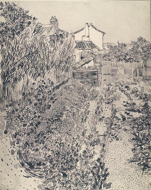 Vincent van Gogh, Kleiner Bauerngarten (Impressionismus,Niederländische Kunst)