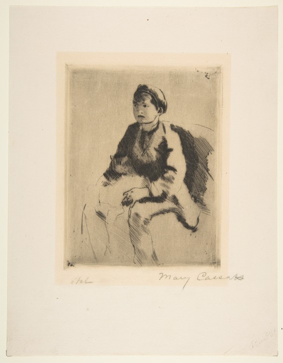 Mary Cassatt, Robert Holding a Cat