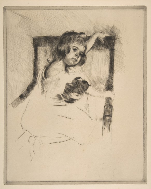 Mary Cassatt, Kneeling in an Armchair