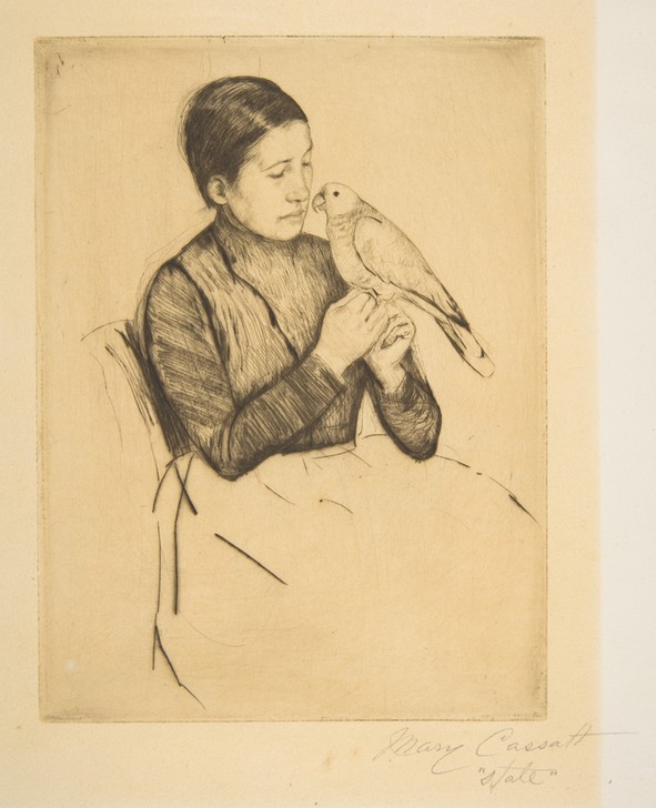 Mary Cassatt, The Parrot