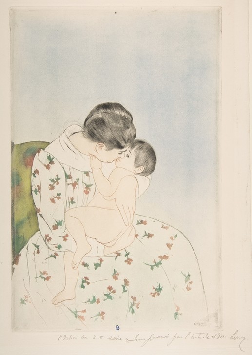 Mary Cassatt, Mother's Kiss