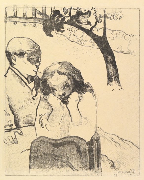 Paul Gauguin, Human Misery, from the Volpini Suite